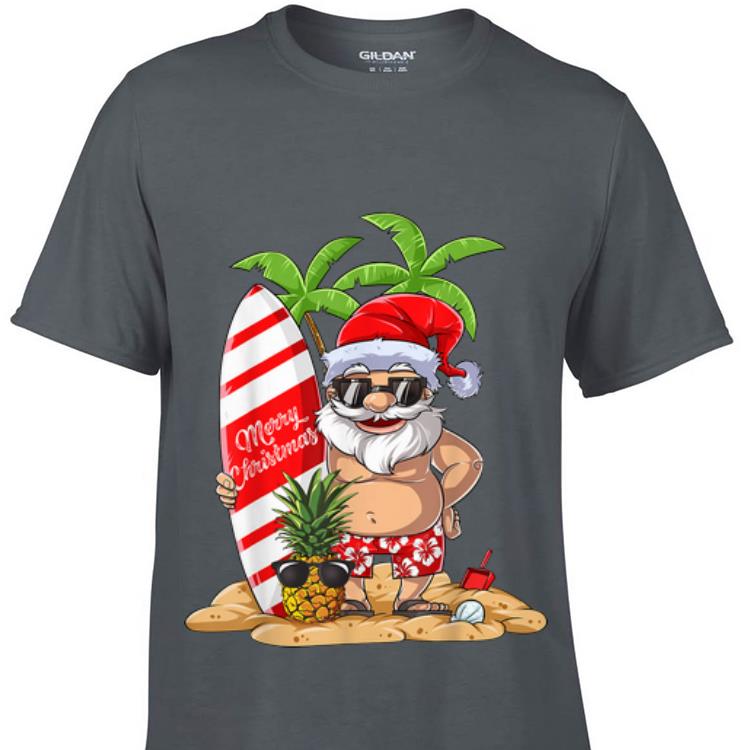 Christmas in July Santa Hawaiian Surfing Sunglass Pineapple Sweater 1 - Christmas in July Santa Hawaiian Surfing Sunglass Pineapple Sweater