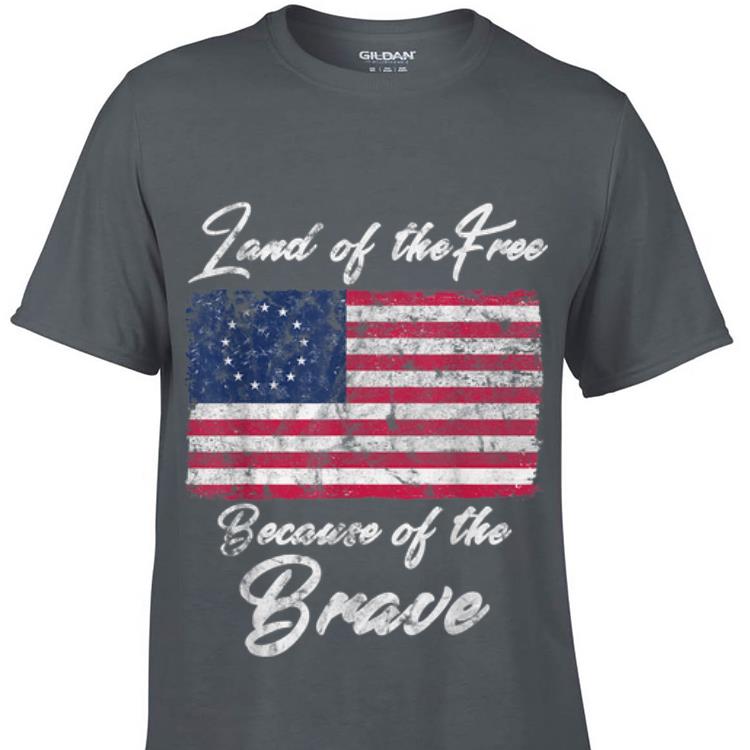 Land Of the Free Because Of The Brave Betsy Ross Flag Sweater 1 - Land Of the Free Because Of The Brave Betsy Ross Flag Sweater