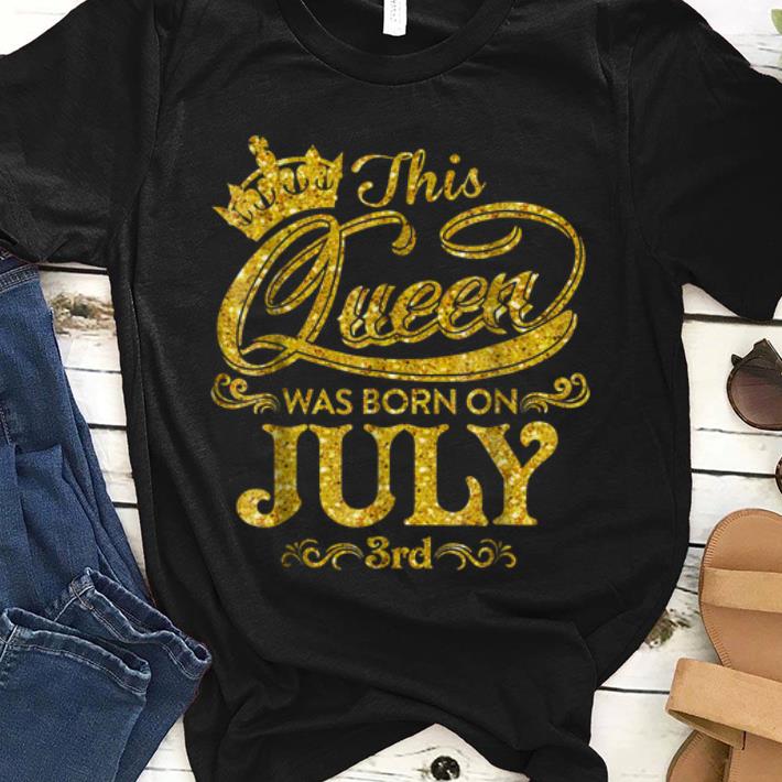 Premium Crown This Queen Was Born On July 3rd Gold shirt 1 - Premium Crown This Queen Was Born On July 3rd Gold shirt