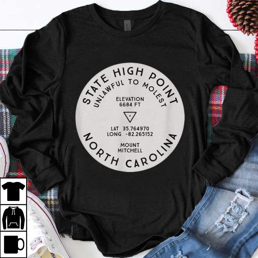 Premium State High Point North Carolina Mount Mitchell Hike shirt 1 - Premium State High Point North Carolina Mount Mitchell Hike shirt