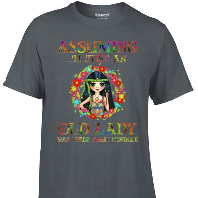 Hippie Girl Assuming I m Just An Old Lady Was Your First Mistake sweater 1 - Hippie Girl Assuming I'm Just An Old Lady Was Your First Mistake sweater