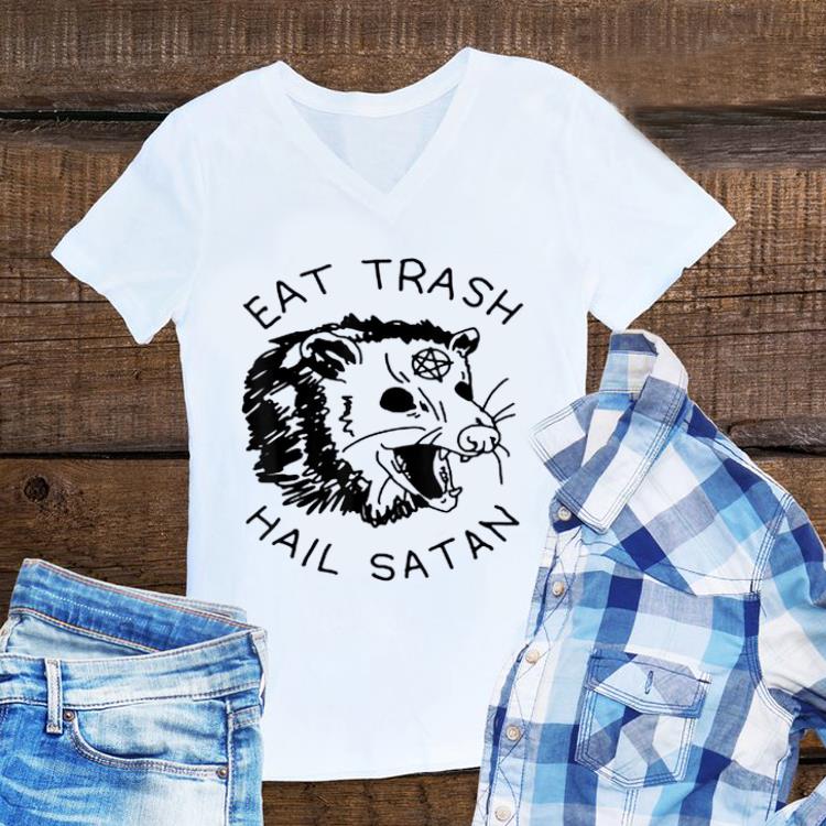 Possum Eat Trash Hail Satan sweater 1 - Possum Eat Trash Hail Satan sweater