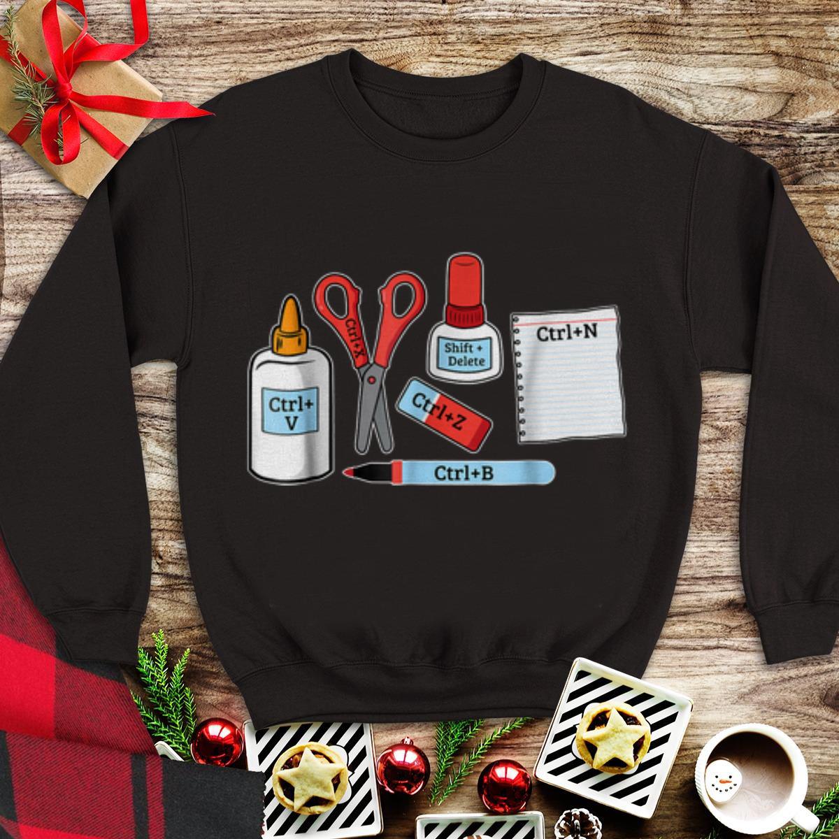 Real Life Computer Keyboard Shortcut Keys sweater 1 - Real Life Computer Keyboard Shortcut Keys sweater