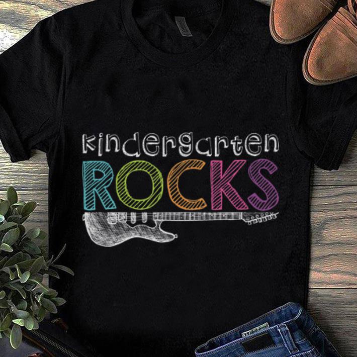 Top Kindergarten Rocks With Guitar Electric shirt 1 - Top Kindergarten Rocks With Guitar Electric shirt
