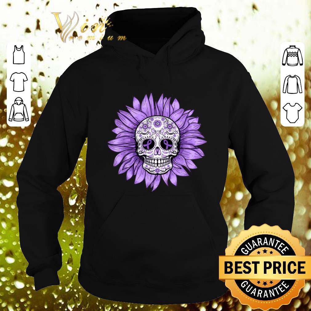 Best Sugar Skull Sunflower Purple Epilepsy Awareness Ribbon shirt 4 - Best Sugar Skull Sunflower Purple Epilepsy Awareness Ribbon shirt