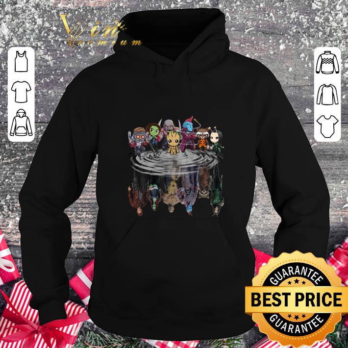 Funny Guardians of the Galaxy characters reflection water mirror shirt 4 - Funny Guardians of the Galaxy characters reflection water mirror shirt