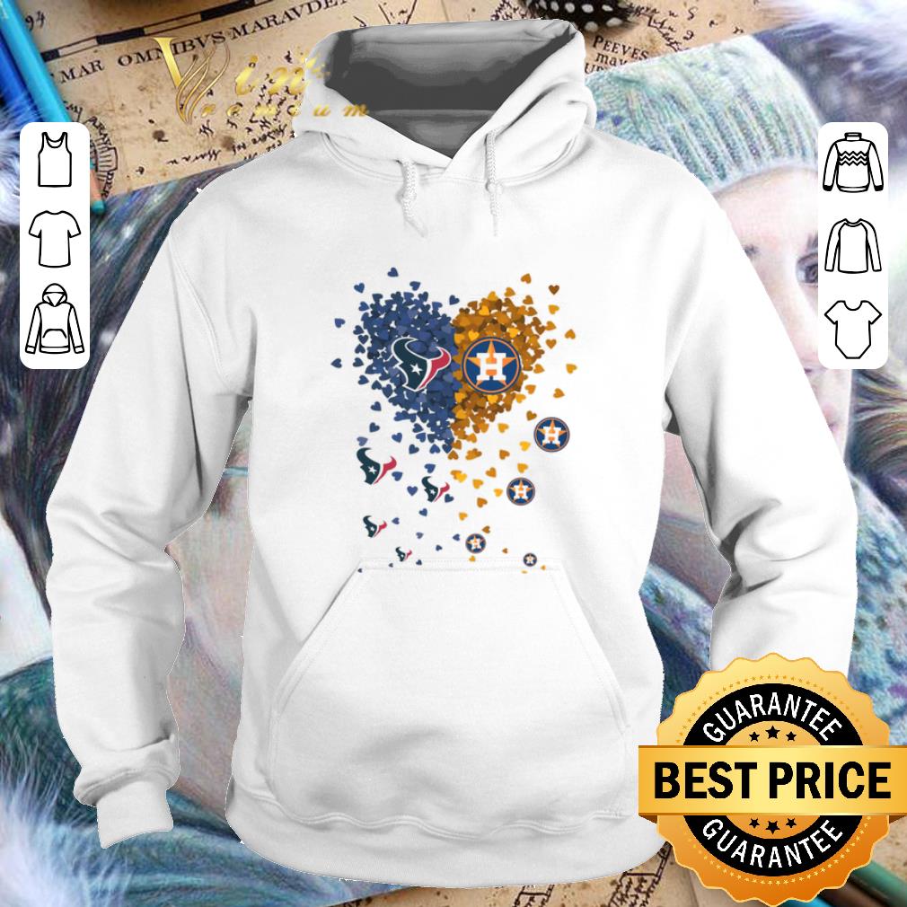 Premium Love Houston Texans Houston Astros heart shirt 4 - Premium Love Houston Texans Houston Astros heart shirt