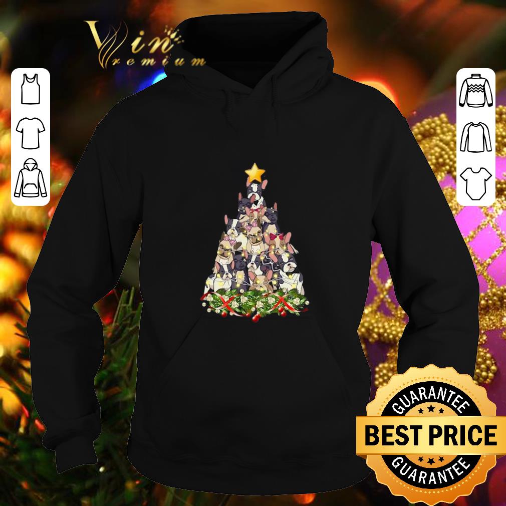 Cheap French Bulldog Christmas tree shirt 4 - Cheap French Bulldog Christmas tree shirt