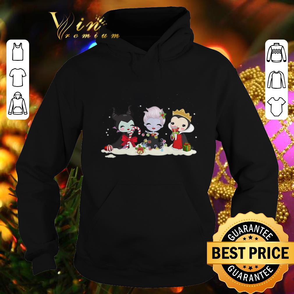 Cheap Maleficent Ursula Evil Queen chibi Christmas shirt Cheap Maleficent Ursula Evil Queen chibi Christmas shirt 4 - Cheap Maleficent Ursula Evil Queen chibi Christmas shirt