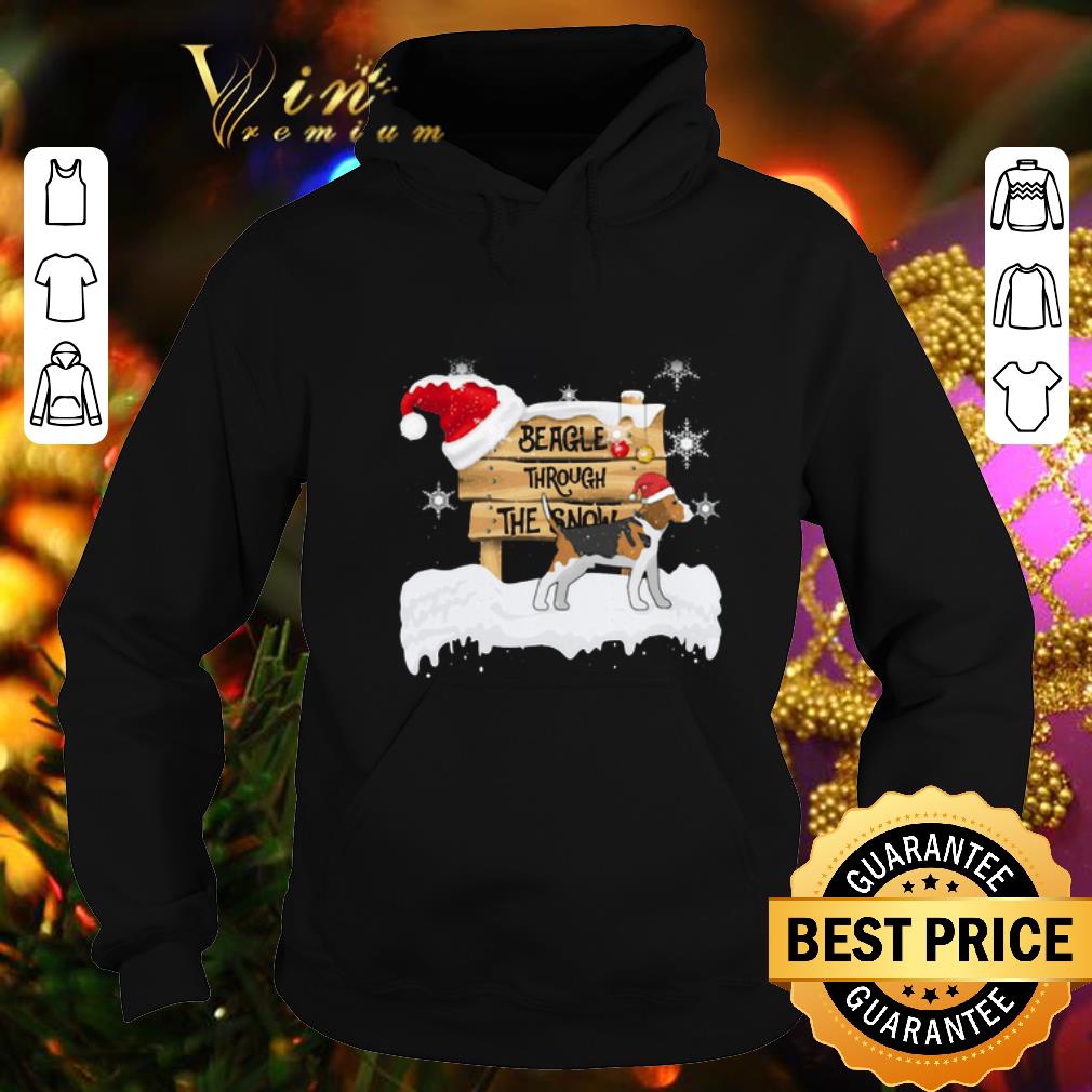 Funny Beagle Through The Snow Christmas shirt 4 - Funny Beagle Through The Snow Christmas shirt