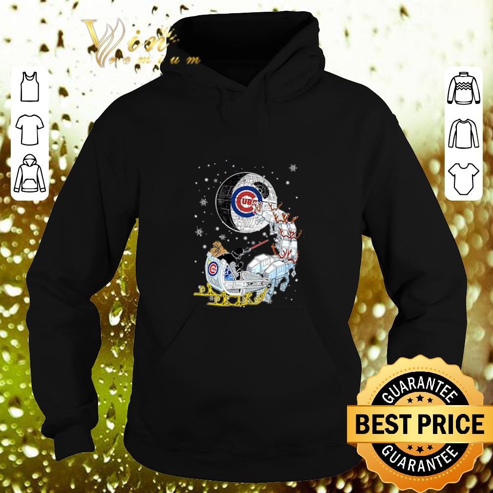 Funny Darth Vader Chicago cubs riding sleigh to the Death Star shirt 4 - Funny Darth Vader Chicago cubs riding sleigh to the Death Star shirt