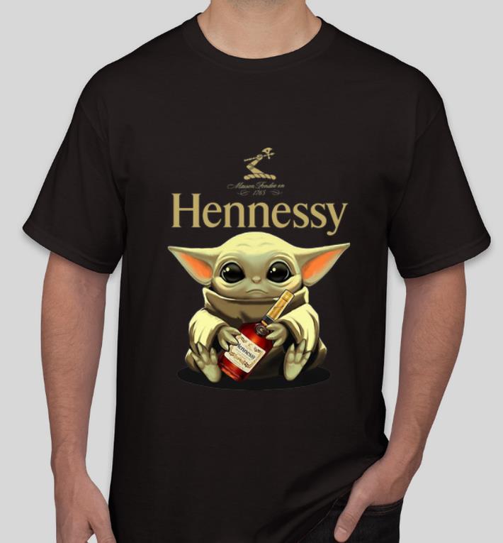 Official Star Wars Baby Yoda Hug Hennessy shirt 4 - Official Star Wars Baby Yoda Hug Hennessy shirt