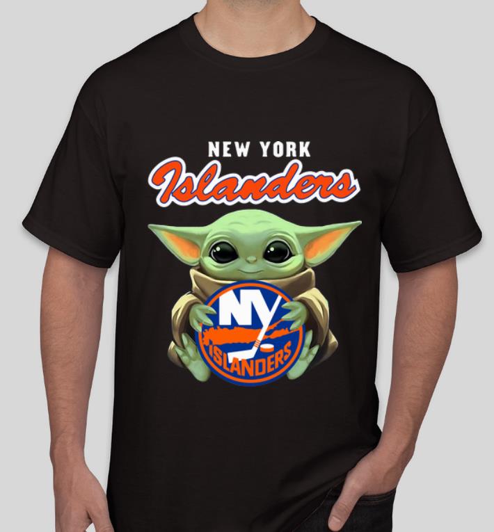 Pretty Star Wars Baby Yoda Hug New York Islanders shirt 4 - Pretty Star Wars Baby Yoda Hug New York Islanders shirt