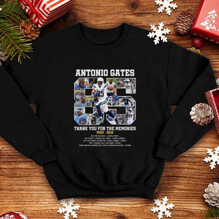 Funny Antonio Gates 85 thank you for the memories 2003 2019 8X Pro Bowl shirt 4 - Funny Antonio Gates 85 thank you for the memories 2003 2019 8X Pro Bowl shirt