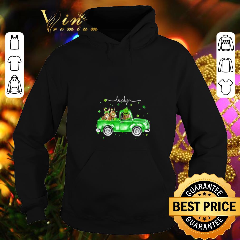 Funny Patrick s day donkey on car lucky shirt 4 - Funny Patrick’s day donkey on car lucky shirt