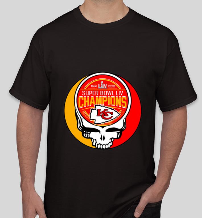 Great Skull Kansas City Chiefs Super Bowl LIV Champions shirt 4 - Great Skull Kansas City Chiefs Super Bowl LIV Champions shirt