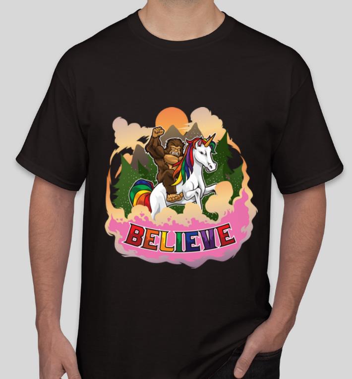 Nice Believe Sasquatch Rides A Unicorn In Fantasy World shirt 4 - Nice Believe Sasquatch Rides A Unicorn In Fantasy World shirt