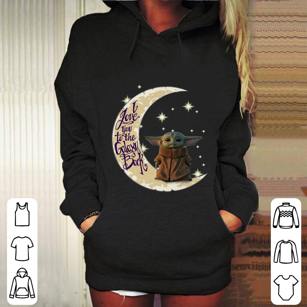 Premium Baby Yoda moon i love you to the galaxy back Star Wars shirt 4 - Premium Baby Yoda moon i love you to the galaxy & back Star Wars shirt