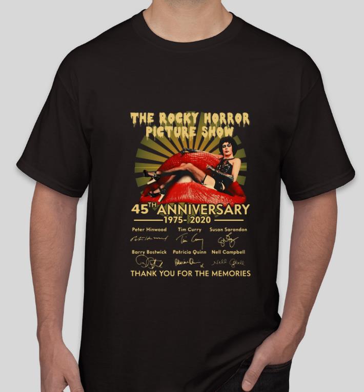 Premium The Rocky Horror Picture Show 45th Anniversary 1975 2020 Signature shirt 4 - Premium The Rocky Horror Picture Show 45th Anniversary 1975-2020 Signature shirt