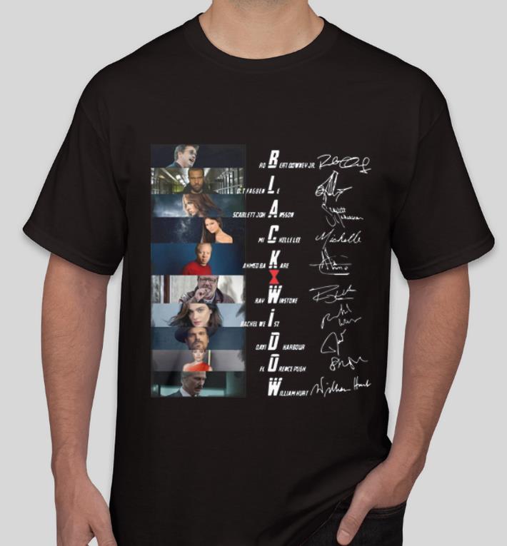 Pretty Marvel Black Widow Characters Signatures shirt 4 - Pretty Marvel Black Widow Characters Signatures shirt
