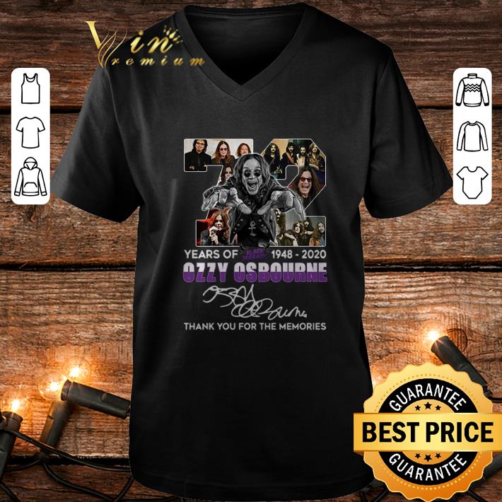 Cheap 72 years of Black Sabbath 1948 2020 Ozzy Osbourne signature shirt 4 - Cheap 72 years of Black Sabbath 1948-2020 Ozzy Osbourne signature shirt