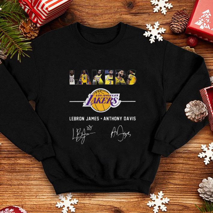 Cheap Los Angeles Lakers Logo Lebron James Anthony Davis Signatures shirt Cheap Los Angeles Lakers Logo Lebron James Anthony Davis Signatures shirt 4 - Cheap Los Angeles Lakers Logo Lebron James Anthony Davis Signatures shirt