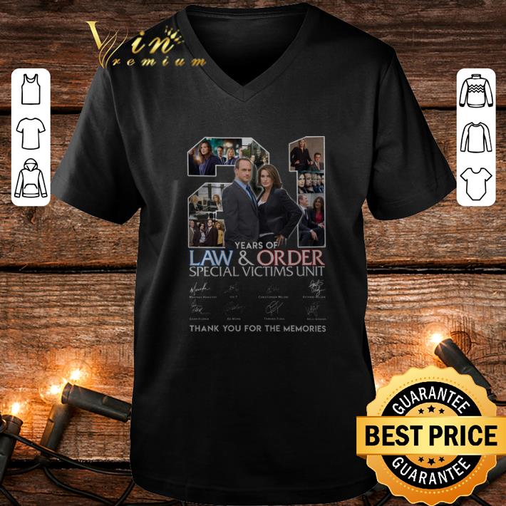 Funny 21 years of Law & Order special victims unit signatures shirt Funny 21 years of Law Order special victims unit signatures shirt 4 - Funny 21 years of Law & Order special victims unit signatures shirt