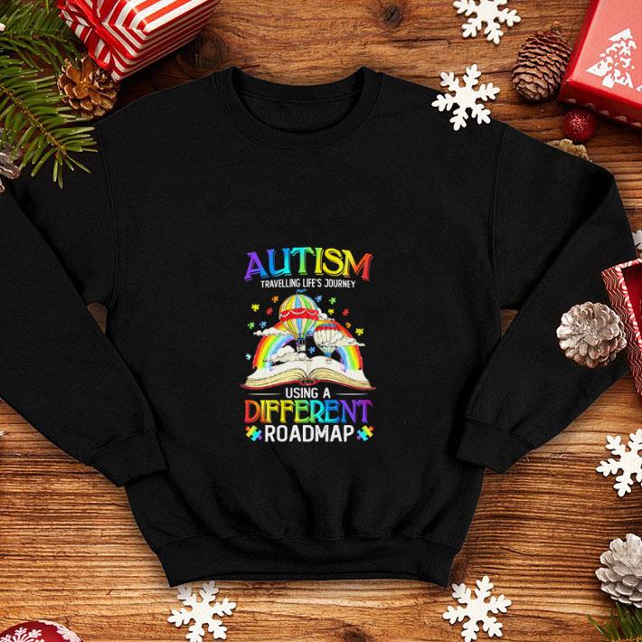 Premium Book Autism travelling life s journey using a different roadmap shirt 4 - Premium Book Autism travelling life’s journey using a different roadmap shirt