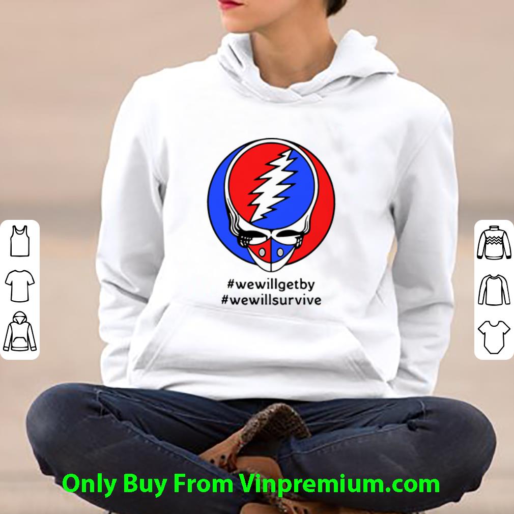 0a6aaee5 official grateful dead mask we will get by we will survive shirt 4 - Official Grateful Dead Mask We Will Get By We Will Survive shirt