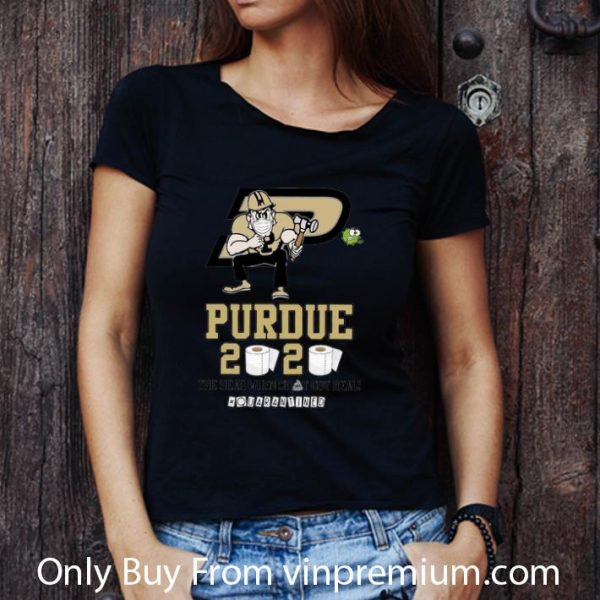 Original Purdue Boilermakers Mask 2020 The Year When Shit Got Real Quarantined shirt