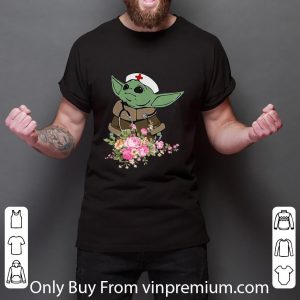 Nice Star Wars Baby Yoda Nurse Floral shirt