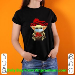 Official Star Wars Baby Yoda Face Mask Hug Del Taco shirt 2