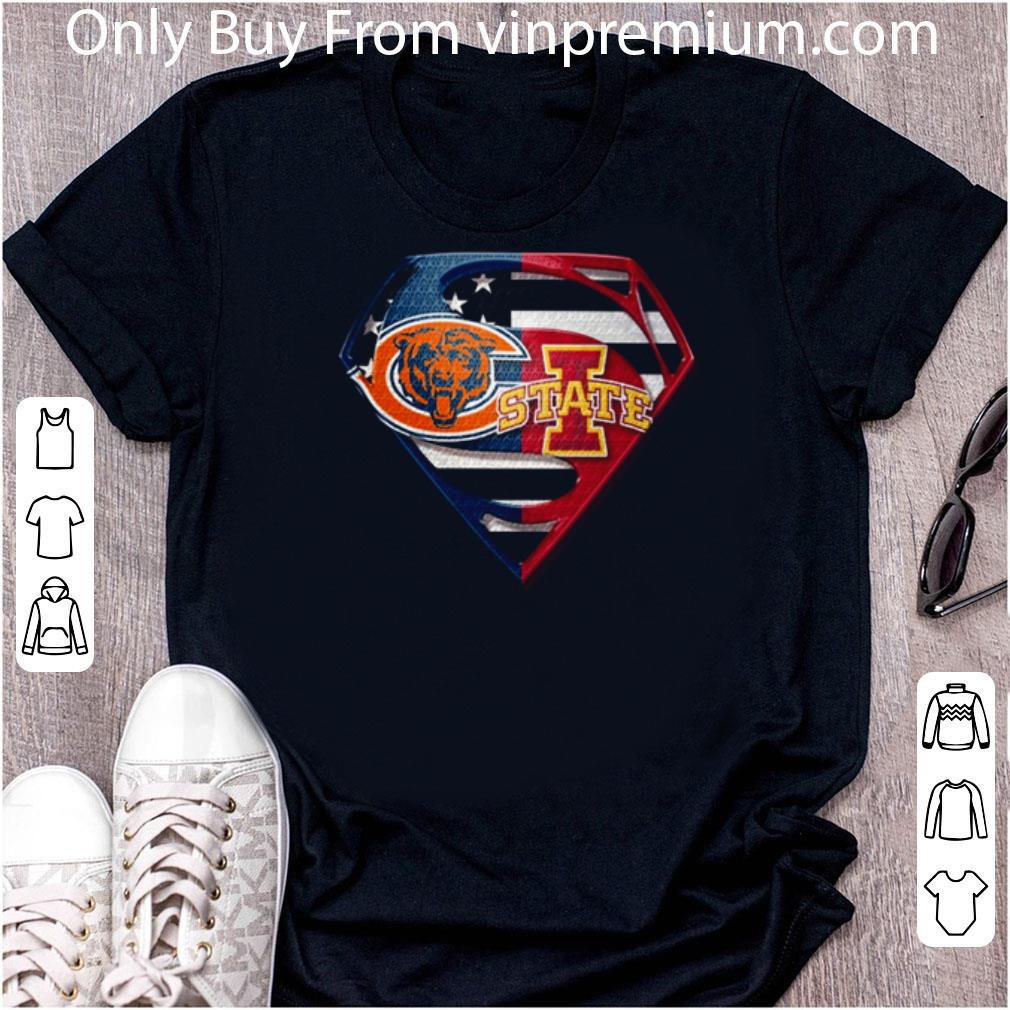 Original Chicago Bears And Iowa State Cyclones Inside Superman shirt