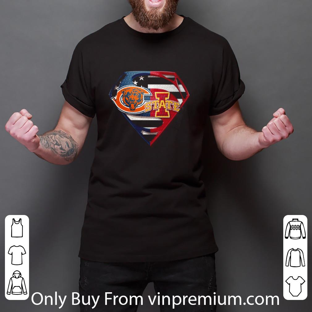 Original Chicago Bears And Iowa State Cyclones Inside Superman shirt