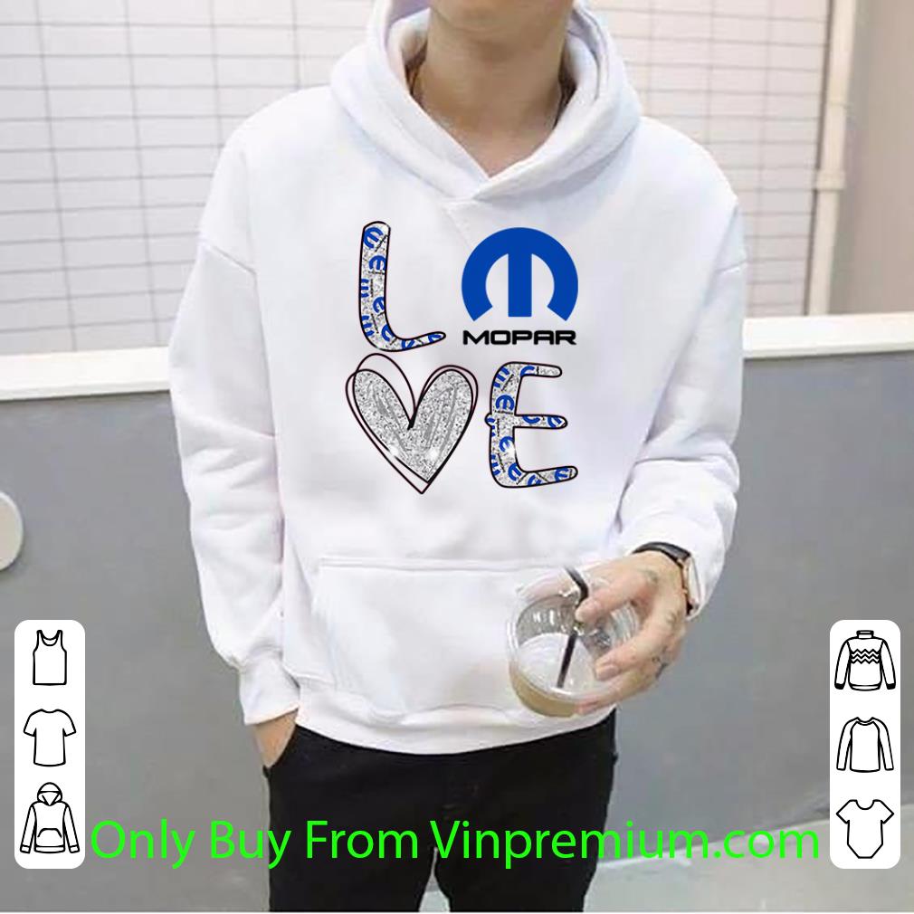 5a9c356f hot glitter love mopar logo shirt 4 - Hot Glitter Love Mopar Logo shirt