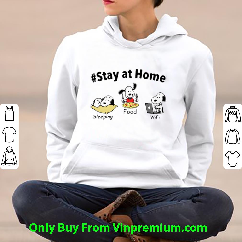 5c0f1194 awesome snoopy stay at home sleeping food wifi shirt 4 - Awesome Snoopy Stay At Home Sleeping Food Wifi shirt