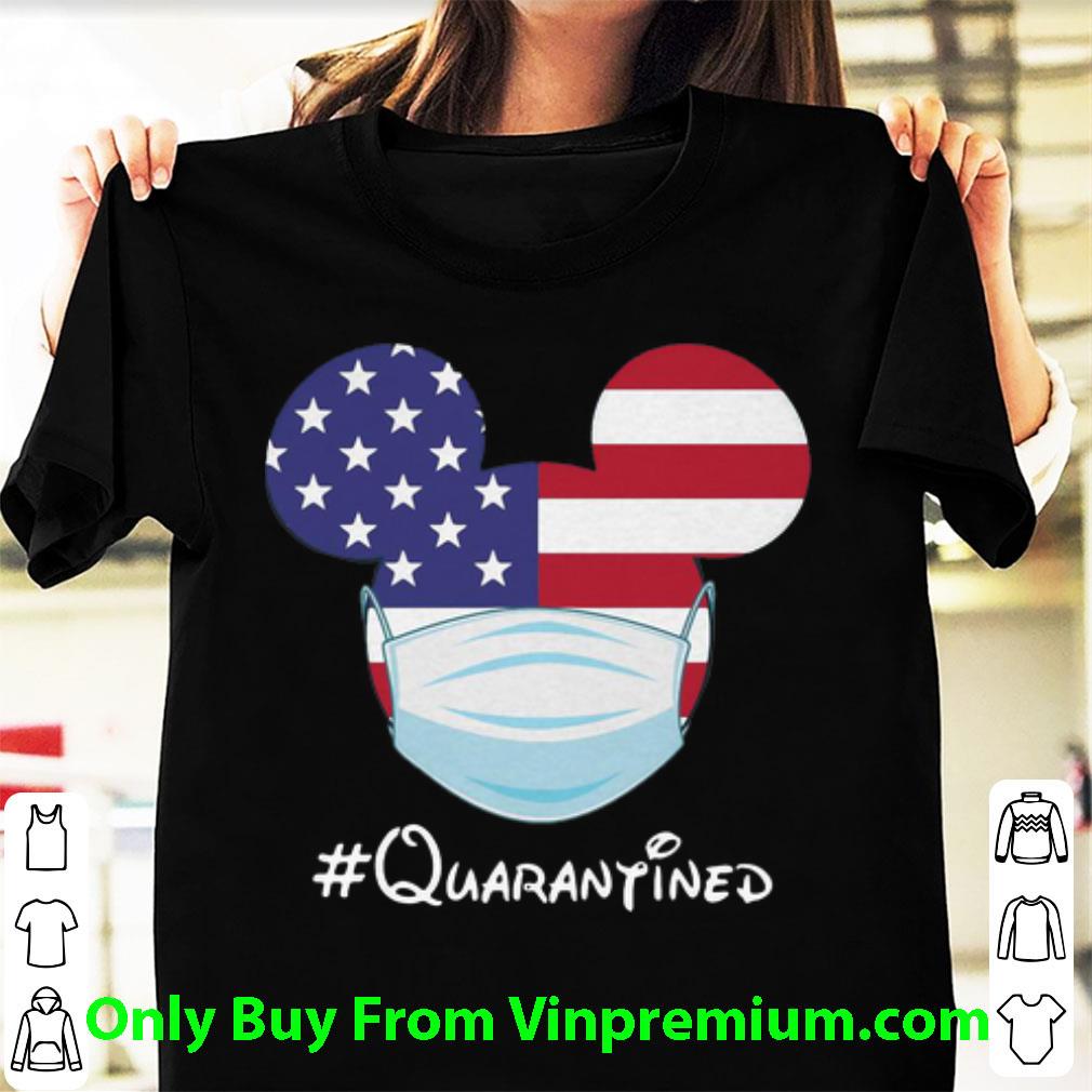 Awesome Mickey American Flag Face Mask #Quarantined shirt