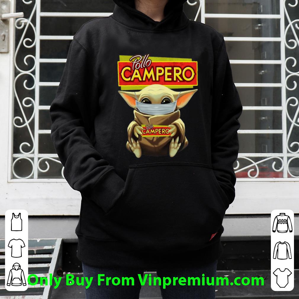 6f463d3b top star wars baby yoda face mask hug pollo campero shirt 4 - Top Star Wars Baby Yoda Face Mask Hug Pollo Campero shirt