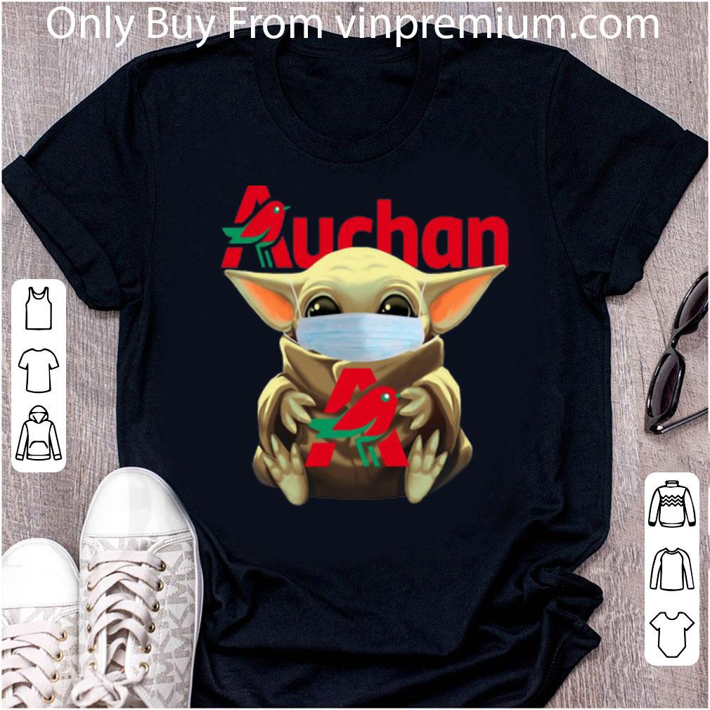 Nice Star Wars Baby Yoda Face Mask Hug Auchan shirt