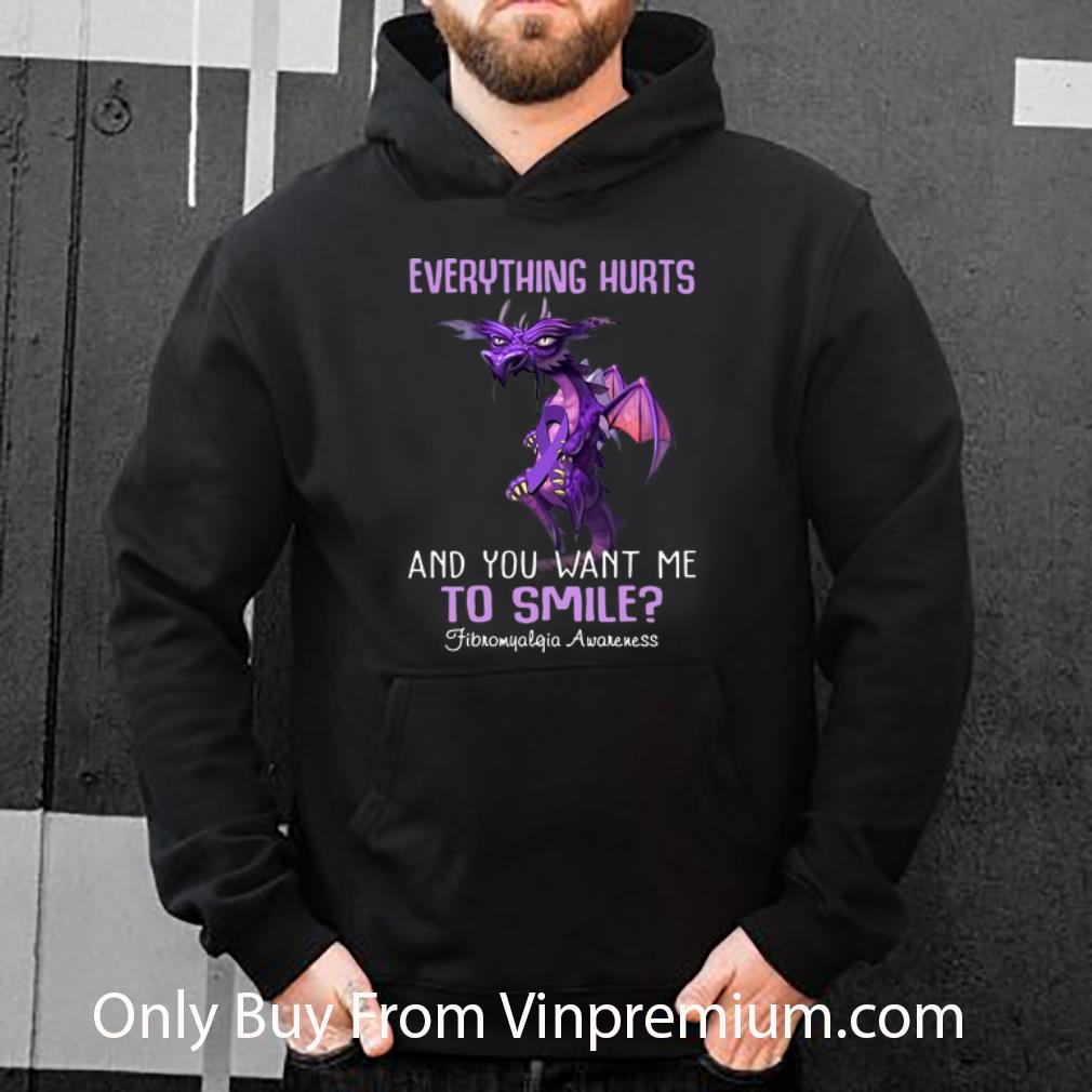 8a3a44b1 pretty dragon everything hurts and you want me to smile fibromyalgia awareness shirt 4 - Pretty Dragon Everything Hurts And You Want Me To Smile Fibromyalgia Awareness shirt