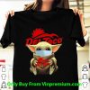 Official Star Wars Baby Yoda Face Mask Hug Del Taco shirt