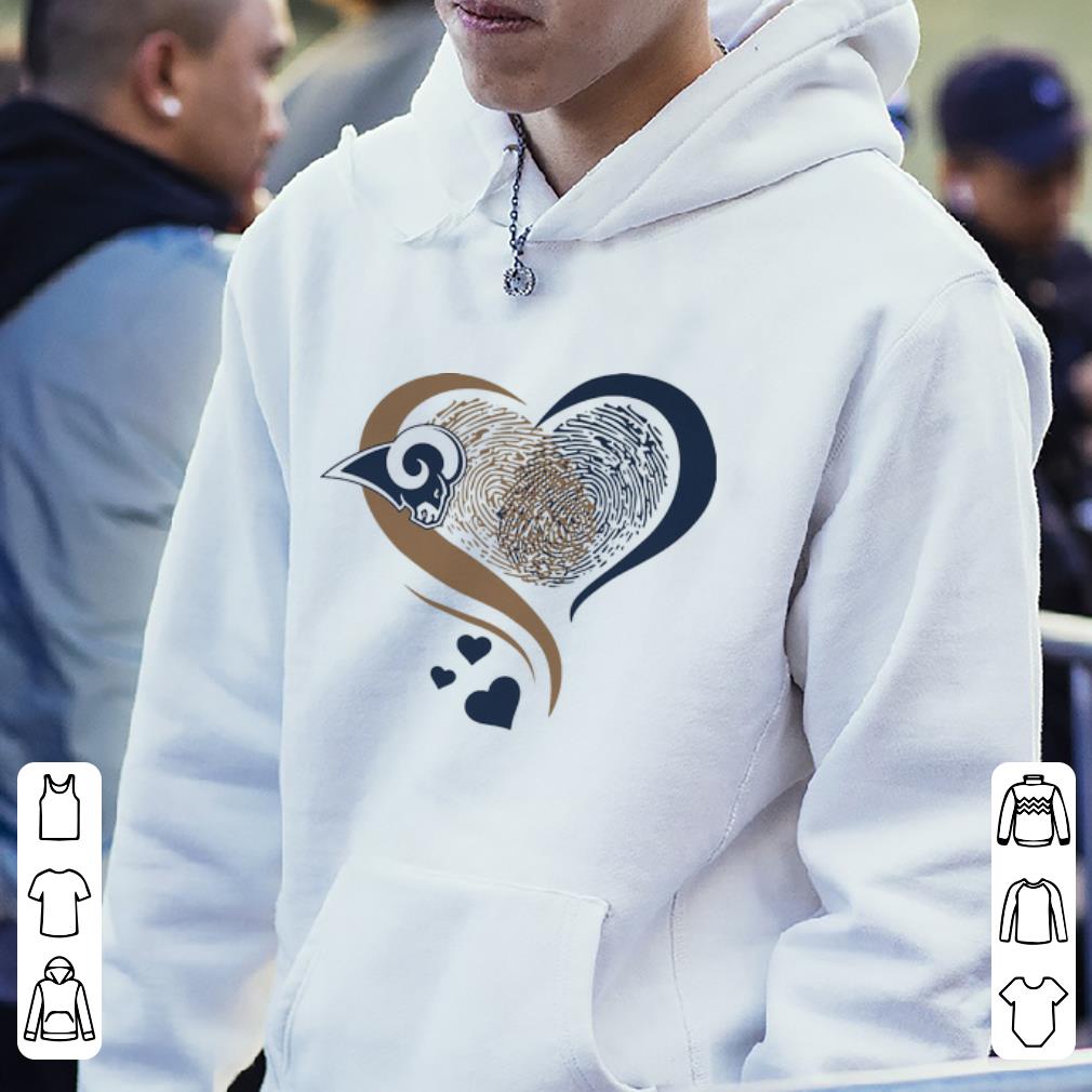 Awesome Los Angeles Rams Heart Fingerprint shirt 4 - Awesome Los Angeles Rams Heart Fingerprint shirt
