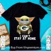 Great Star Wars Baby Yoda Mask Green Bay Packers I Can’t Stay At Home shirt