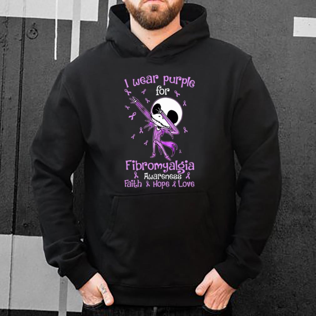 Official Skull Dabbing I Wear Purple For Fibromyalgia Awareness Faith Hope Love shirt 4 - Official Skull Dabbing I Wear Purple For Fibromyalgia Awareness Faith Hope Love shirt