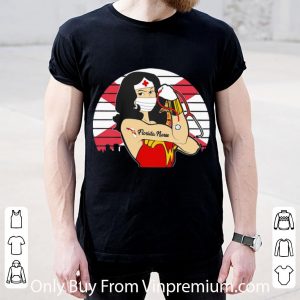 Pretty Vintage Wonder Woman Tattoos Florida Nurse Covid-19 shirt 1
