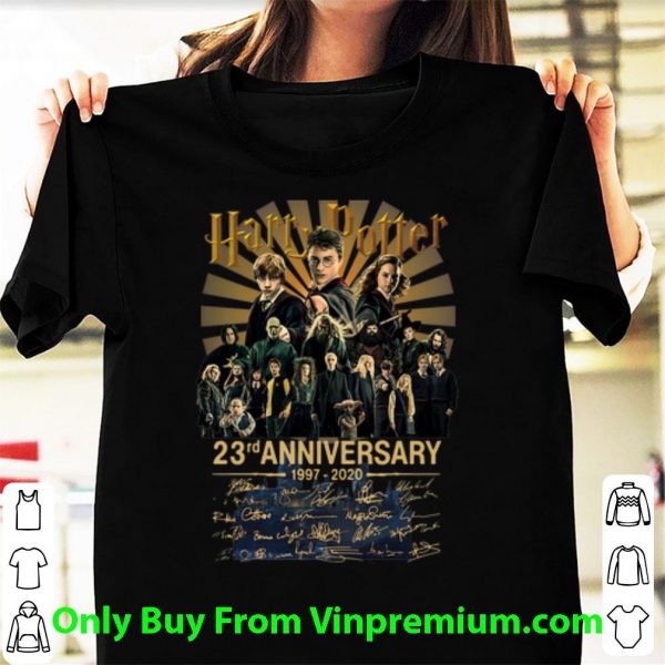 Top Harry Potter 23rd Anniversary 1997-2020 Signatures shirt