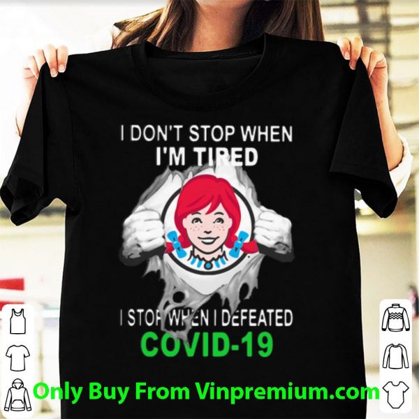 Wendy’s Blood Inside I Stop When I Defeated Covid-19 Shirt