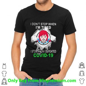Wendy’s Blood Inside I Stop When I Defeated Covid-19 Shirt 1