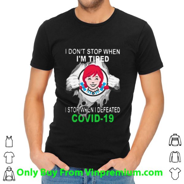 Wendy’s Blood Inside I Stop When I Defeated Covid-19 Shirt