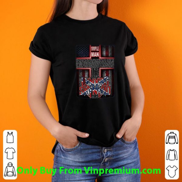 Official Simple Man Lynyrd Skynyrd American Flag shirt